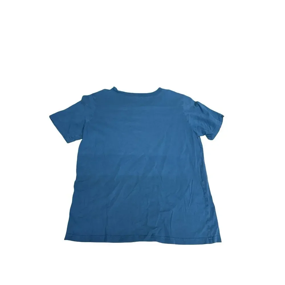 Carter’s Kids T-Rex Skeleton Graphic T-Shirt Boys Size 10 Blue Dinosaur Tee